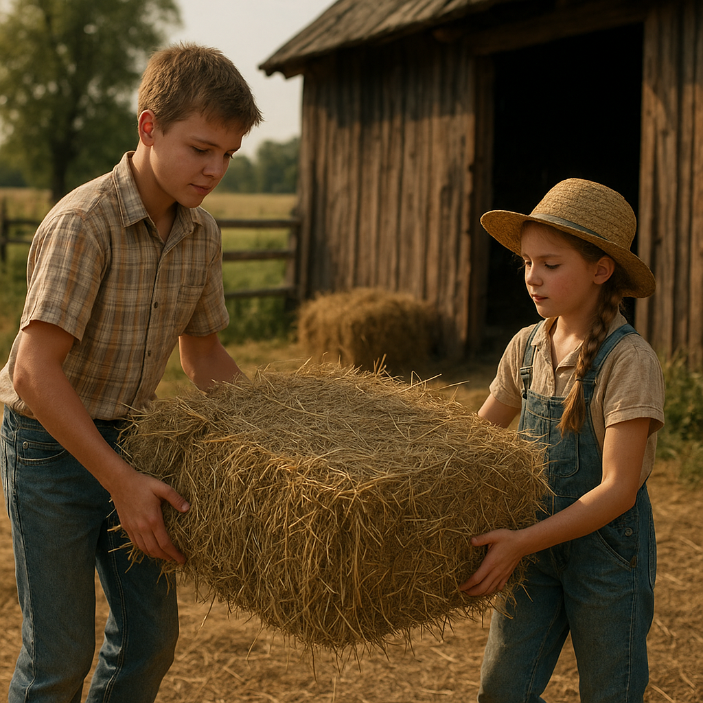 Jak dzieci uczą się pracy i odpowiedzialności na wsi