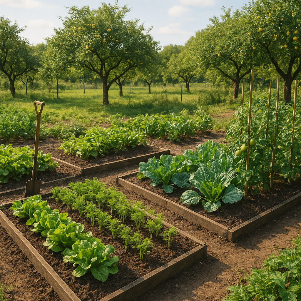 Jak zbudować własny ogród warzywny lub sad przy gospodarstwie