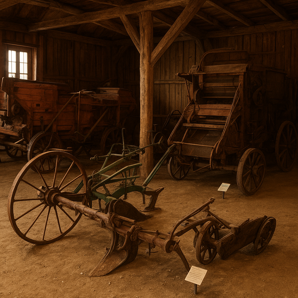 Jakie stare maszyny rolnicze można zobaczyć w muzeach wsi